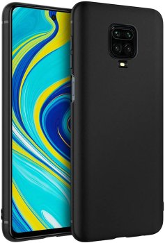 Xiaomi Redmi Note 9 Pro / 9s / Max Matte TPU Case Cover Shell, Black | Матовый Чехол Бампер