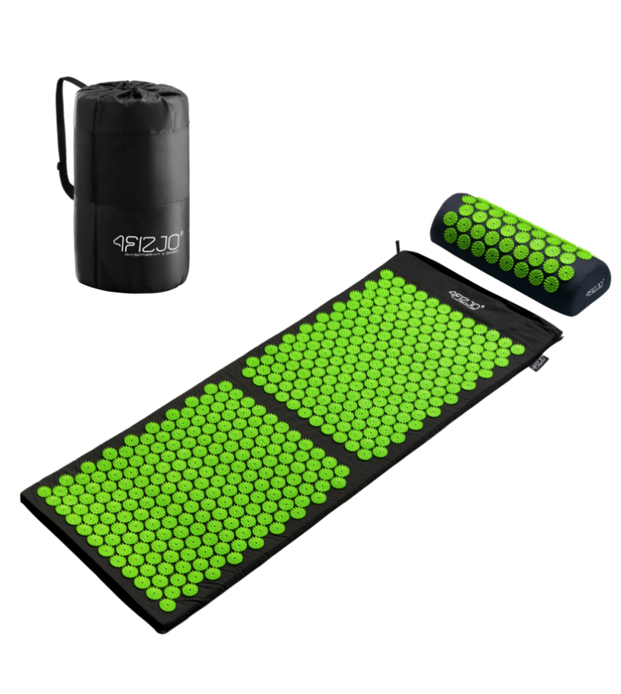 4Fizjo Акупрессурный коврик для акупунктурного массажа + Подушка | Acupressure Mat Acupuncture Massage Mat + Pillow