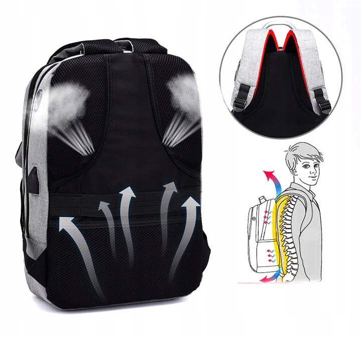 Водонепроницаемый Рюкзак Сумка Ранец с USB-Портом Зарядкой 25л,... (2)