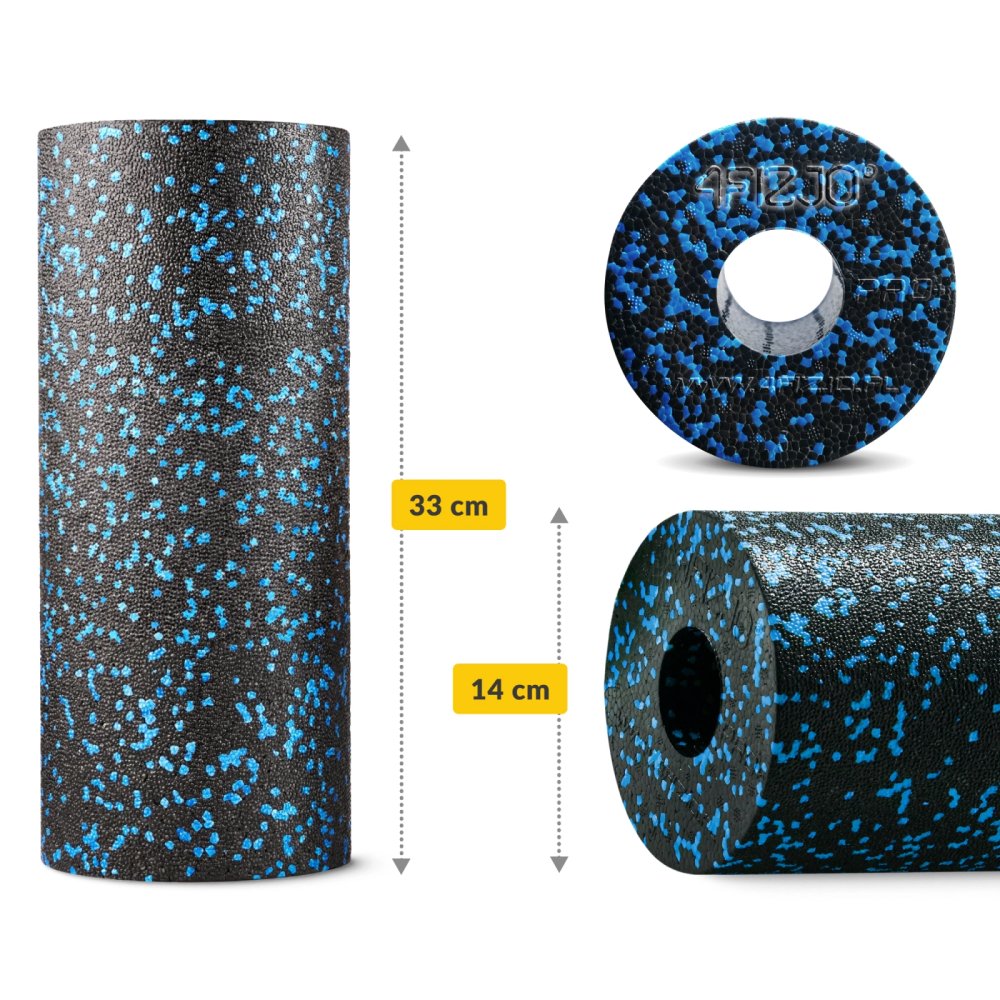 Массажный ролик из пены EPP 4FIZJO 33 см, черно-синий (0)