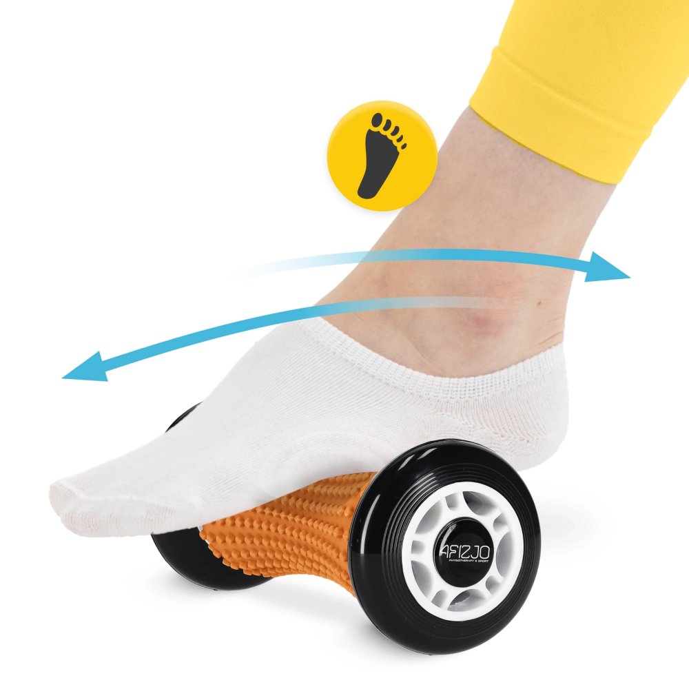 Массажный ролик с шипами SPIKE ROLLER, оранжевый (2)