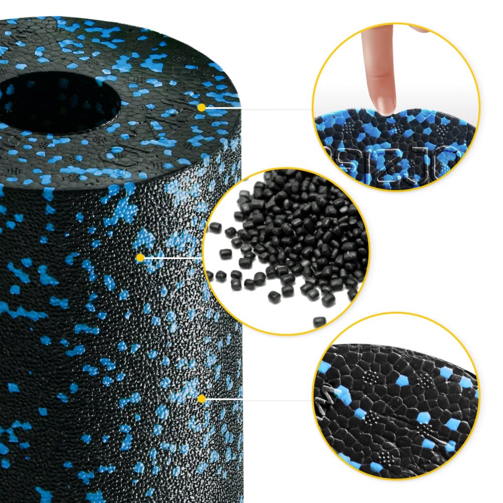 Массажный ролик из пены EPP 4FIZJO 33 см, черно-синий (2)