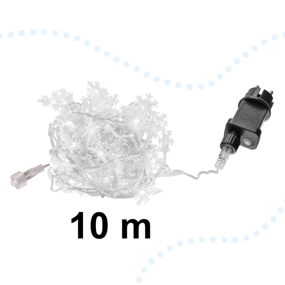 Рождественская Новогодняя Гирлянда 100 LED Лампочек, 10 м, Холодный... (2)