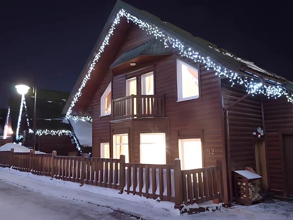 Уличная Гирлянда, Лампочки, Занавес, 500 LED, IP44, Холодный Белый (1)