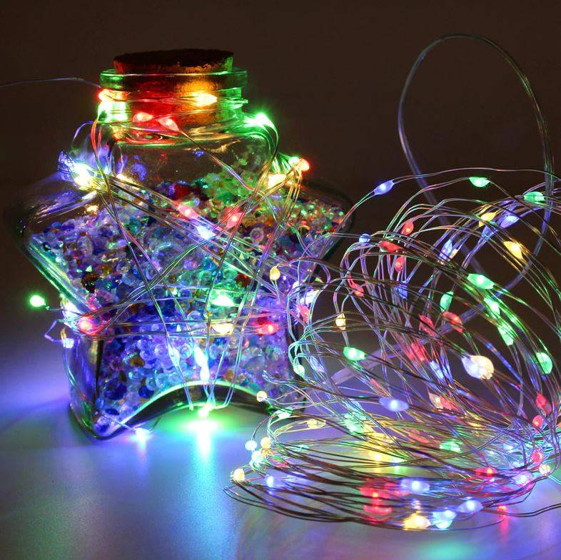 Новогодняя Рождественская Гирлянда на Леске Проволоке 100 LED... (7)