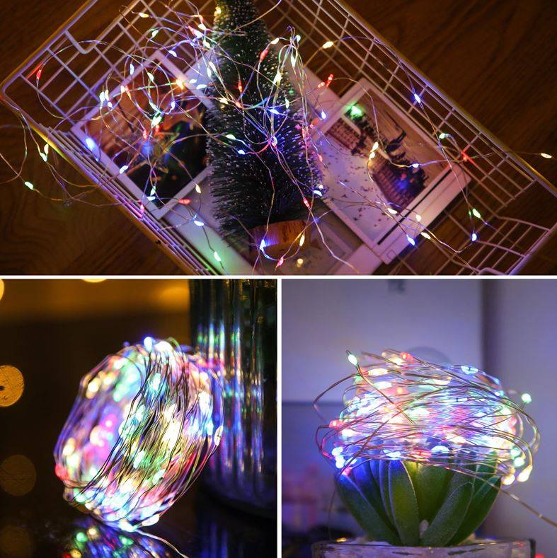 Новогодняя Рождественская Гирлянда на Леске Проволоке 100 LED... (10)