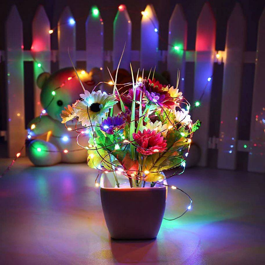 Новогодняя Рождественская Гирлянда на Леске Проволоке 100 LED... (12)