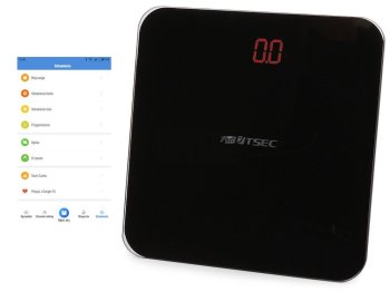 Умные Весы для Тела с Функцией Bluetooth, Чёрный | Bathroom Scale Body Fat Composition Scale