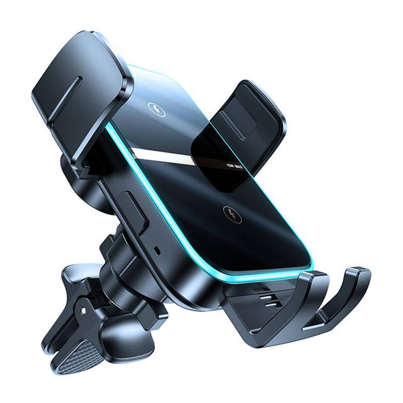 Joyroom JR-ZS246 Car Phone Holder with Qi Inductive Charger 15W, Black | Автоматический... (2)