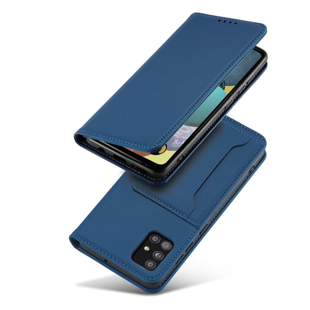 Samsung Galaxy A12 (SM-A125F/DSN) Magnet Card Pouch Wallet Book Case Cover, Blue | Чехол для Телефона... (0)