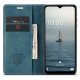 Samsung Galaxy A34 (SM-A346) CASEME Wallet Magnetic Leather Case Cover, Blue | Чехол для Телефона...