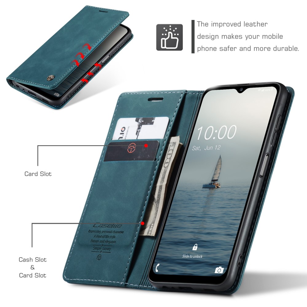 Samsung Galaxy A34 (SM-A346) CASEME Wallet Magnetic Leather Case Cover, Blue | Чехол для Телефона... (1)