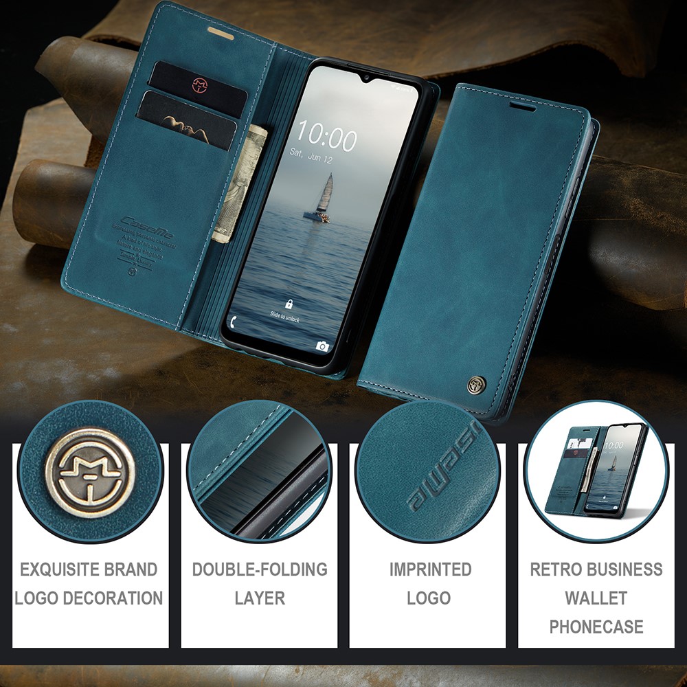 Samsung Galaxy A34 (SM-A346) CASEME Wallet Magnetic Leather Case Cover, Blue | Чехол для Телефона... (5)