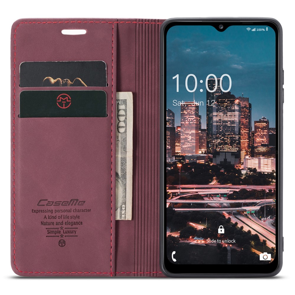 Samsung Galaxy A34 (SM-A346) CASEME Wallet Magnetic Leather Case Cover, Wine Red | Чехол для Телефона... (3)