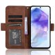 Samsung Galaxy A35 ( SM-A356E/DS ) Multiple Card Slots Design Wallet Stand Leather Book Case Cover, Brown | Чехол...