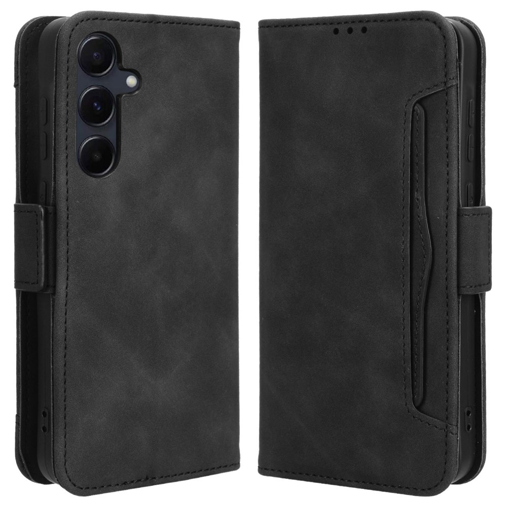Samsung Galaxy A35 ( SM-A356E/DS ) Multiple Card Slots Design Wallet Stand Leather Book Case Cover, Black | Чехол... (0)