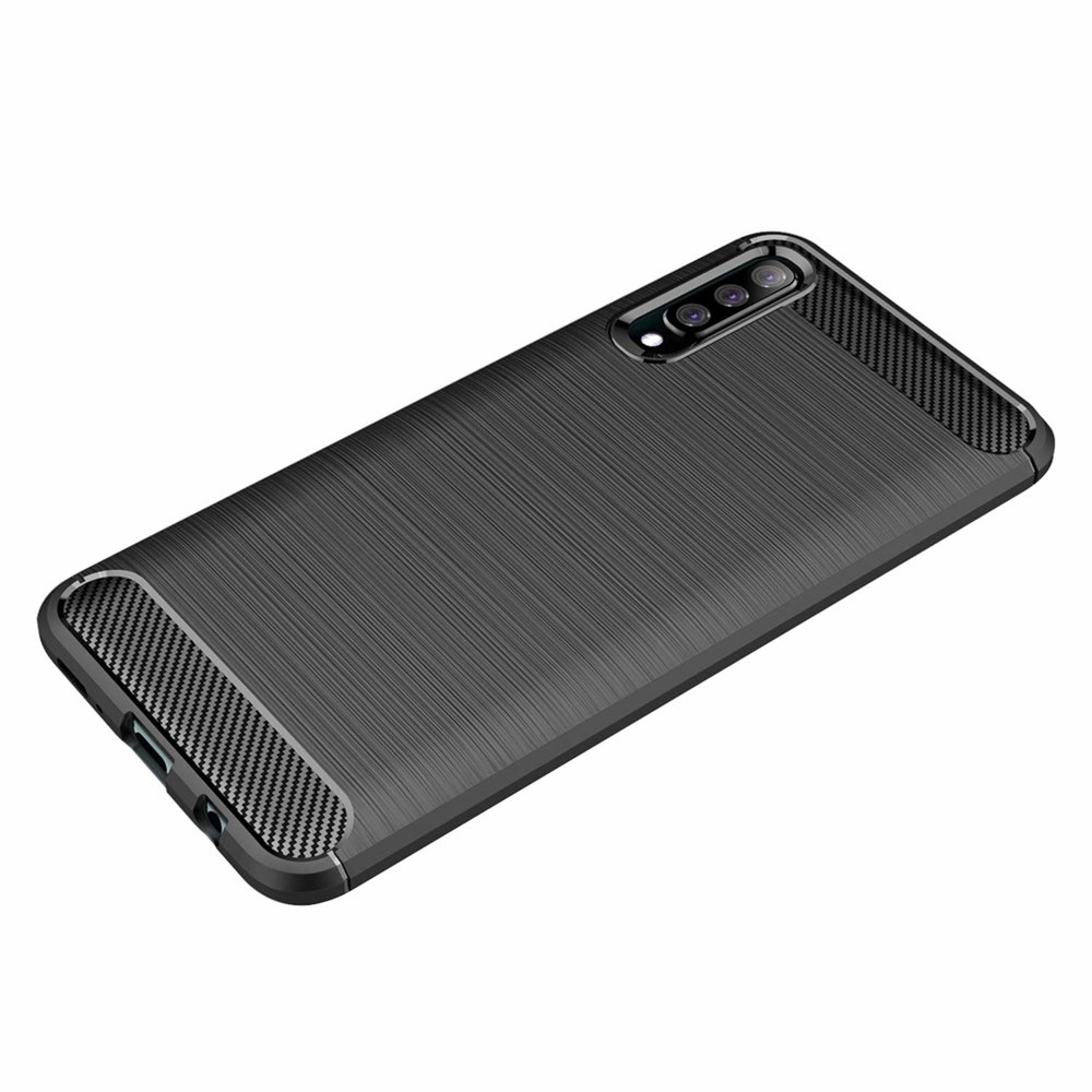 Samsung Galaxy A50 2019 (SM-A505F) Carbon Fiber TPU Case - Black | Чехол для телефона (2)