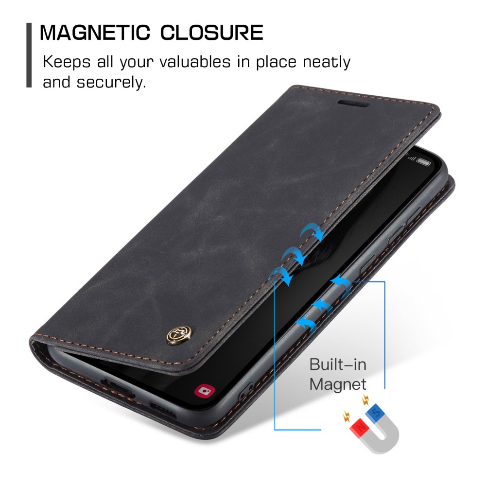 Samsung Galaxy A55 ( SM-A556B/DS ) CASEME Wallet Magnetic Leather Case Cover, Black | Чехол для... (3)