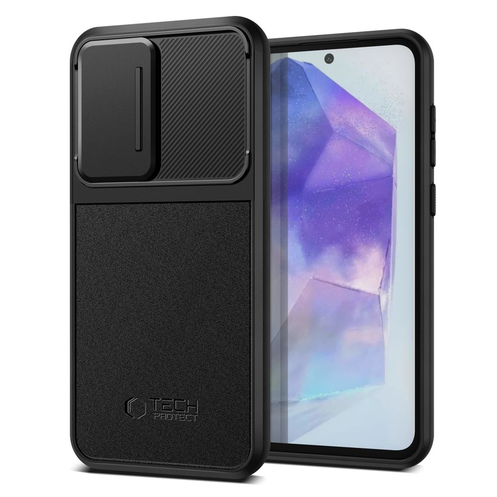 Samsung Galaxy A55 ( SM-A556B/DS ) Tech-Protect Velar Cam+ Case Cover, Black | Чехол Обложка Бампер...