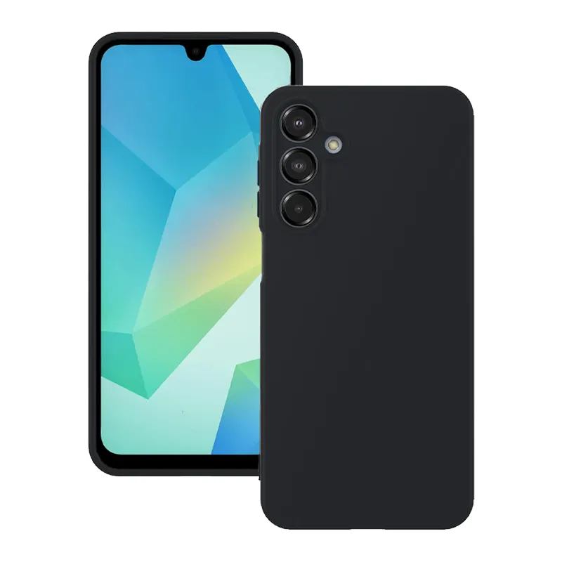 Samsung Galaxy A56 ( SM-A566B / DS ) Matt Silicone Color Case Cover, Black | Чехол Обложка Бампер...