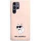 Samsung Galaxy S23 Ultra (SM-S918) Karl Lagerfeld Silicone Choupette Case Cover (KLHCS23LSNCHBCP), Pink | Чехол...