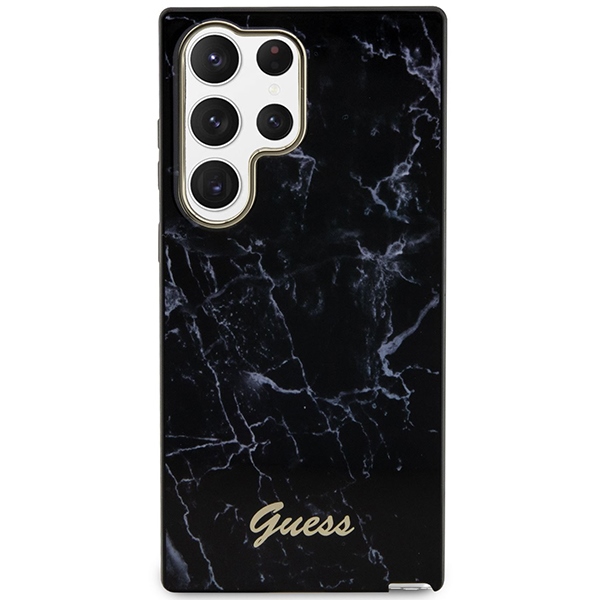 Samsung Galaxy S23 Ultra (SM-S918) Guess Marble Case Cover (GUHCS23LPCUMAK), Black | Чехол Кейс Бампер... (1)