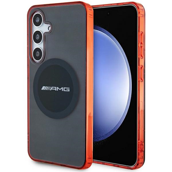 Samsung Galaxy S24 (SM-S921) AMG Transparent Bicolor MagSafe Case Cover, Black | Чехол Кейс Бампер...
