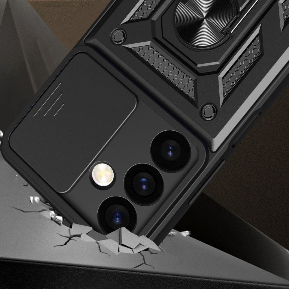 Samsung Galaxy S24 (SM-S921) Armor Guard TPU Hybrid Camshield Case Cover, Black | Чехол Кейс Бампер... (2)