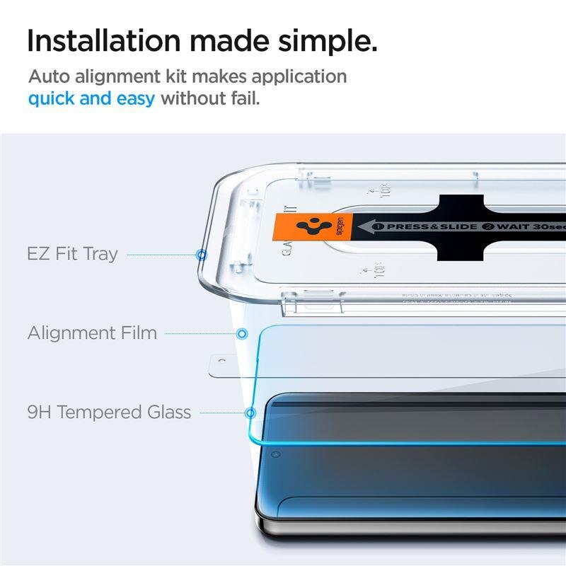 Samsung Galaxy S24 (SM-S921) Spigen "EZ FIT" Tempered Glass Screen Protector 2 pcs. | Защитное Стекло... (1)