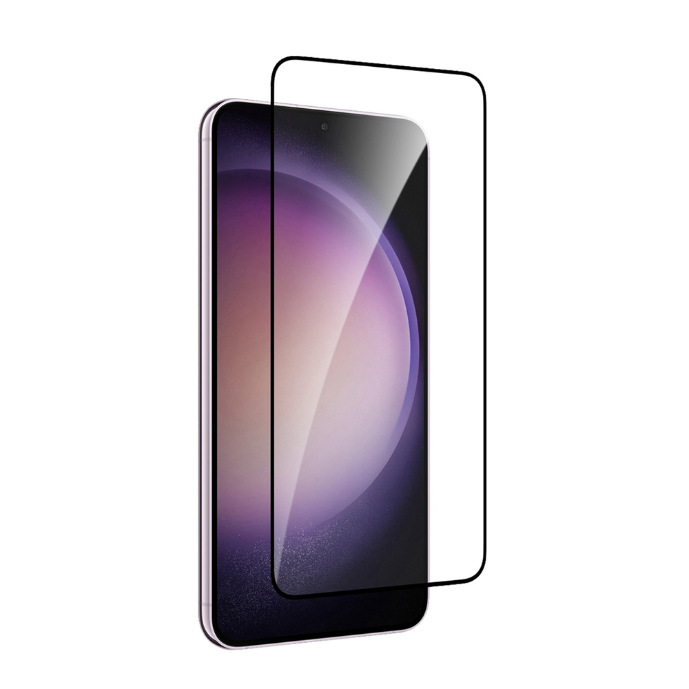 Закаленное стекло Puro Frame для Samsung Galaxy S24+, черный / S25+