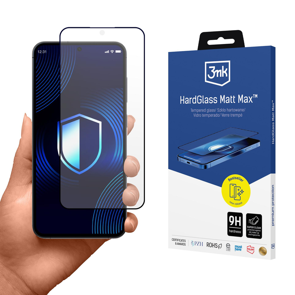 Матовое закаленное стекло 3mk HardGlass Matt Max для Samsung Galaxy S25