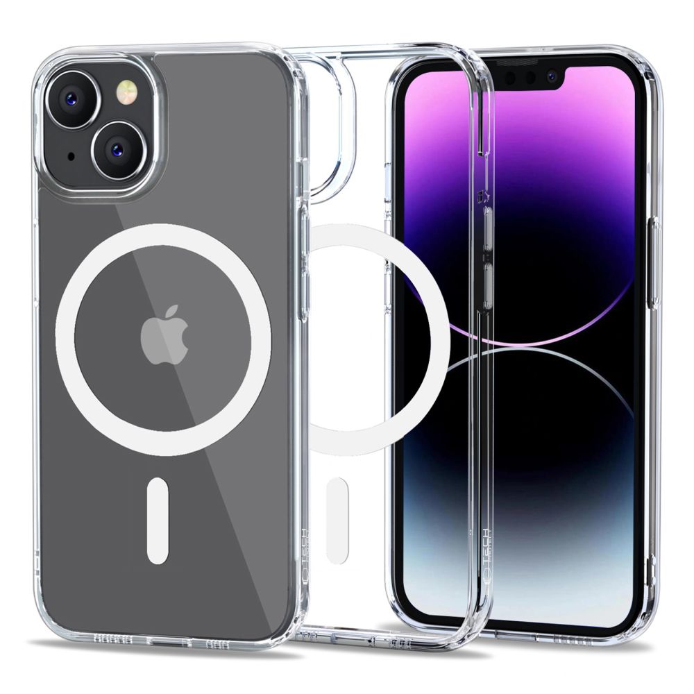 Apple iPhone 14 6.1'' Tech-Protect FlexAir Hybrid MagSafe Cover Case, Transparent | Чехол Кабура для Телефона Кейс