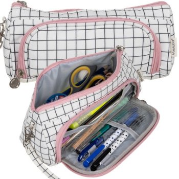 Складной двойной школьный пенал Maaleo 24509 | Double Extendable Pencil Case