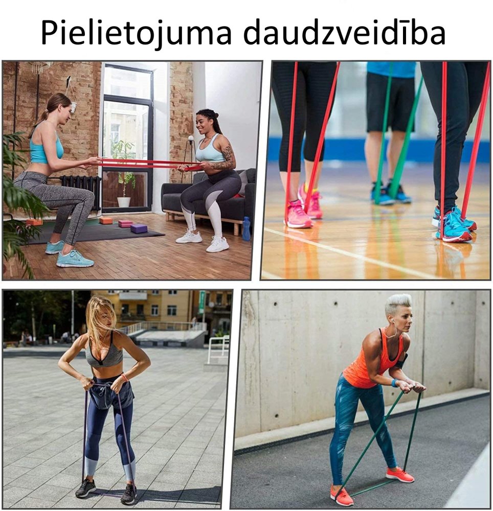 4Fizjo Резина сопротивления для фитнесса 8мм, жёлтая | Resistance Loop Power Band (5)