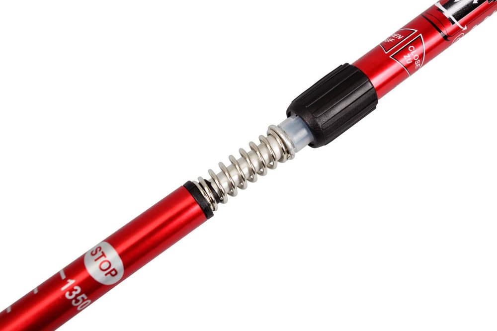 Nordic Walking Pole Set, Red - скандинавские палки телескопические, Красный (2)
