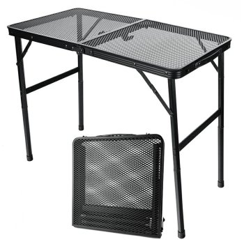Походный складной алюминиевый стол, Чёрный | Folding Aluminium Travel Table