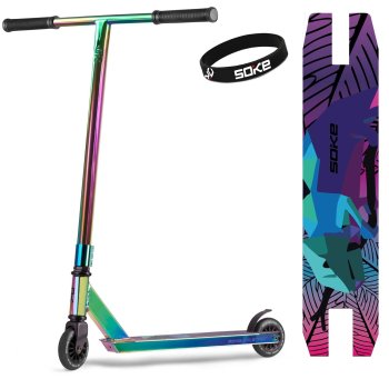 Трюковой самокат SOKE EVO street для парка и стрита, neochrome