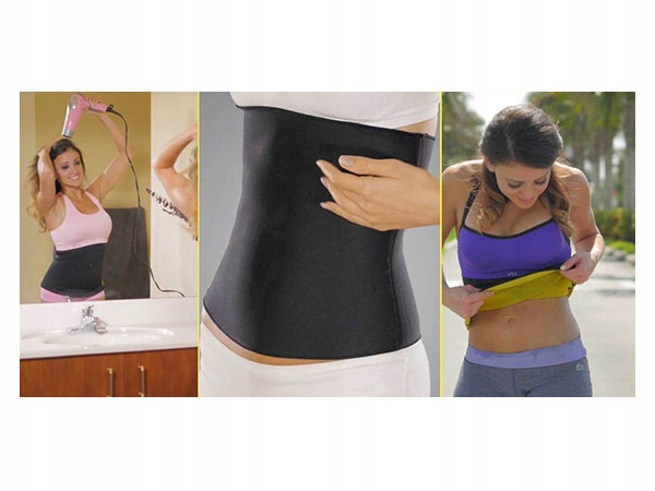 Фитнес-пояс для похудения XXL, черный | Fitness Belt For Weight Loss (4)