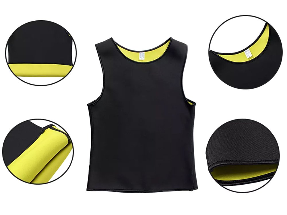 Мужская Фитнес Футболка из Неопрена, Размер XL | Men's Slimming Sport Fitness... (3)