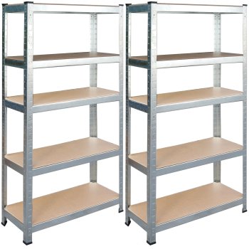 Комплект металлических стеллажей 2 шт 180x90x40 см Humberg HR-812