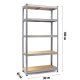 Комплект металлических стеллажей 2 шт 180x90x40 см Humberg HR-812