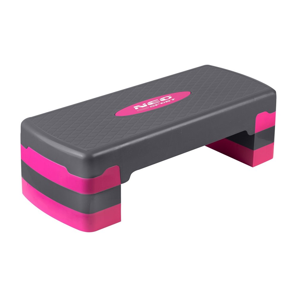 Степ-платформа Neo-Sport 3 уровня NS-400 розовая (3)