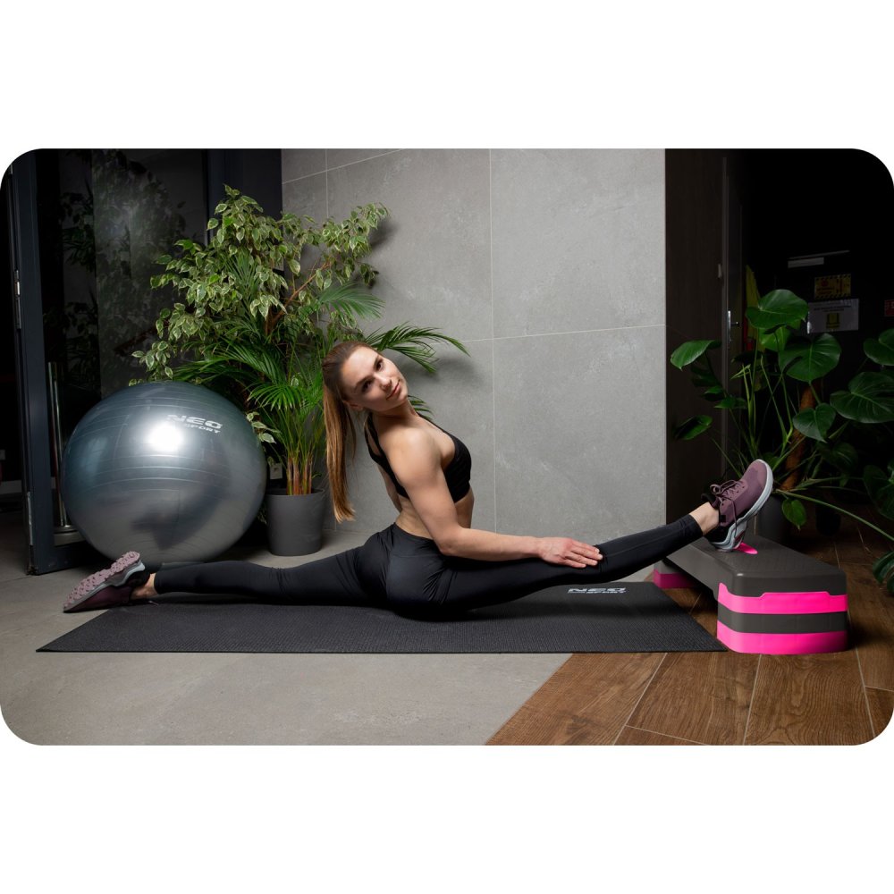 Степ-платформа Neo-Sport 3 уровня NS-400 розовая (0)