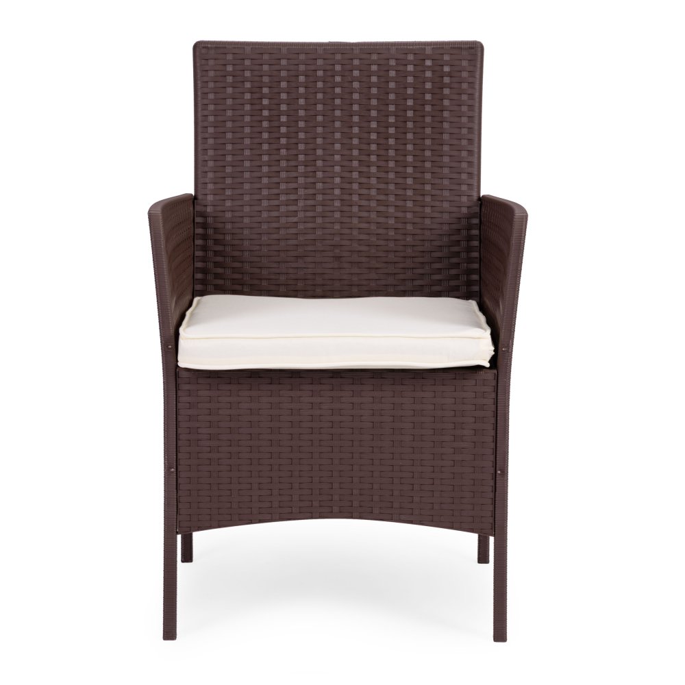 Комплект садовой мебели MultiGarden стол, скамья и 2 кресла, коричневый (3)