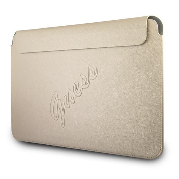 Чехол Guess Saffiano Script для ноутбука 13\" - золотой (0)