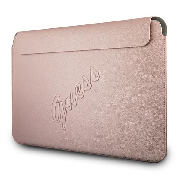 Чехол Guess Saffiano Script для 13" ноутбука - розовый (0)