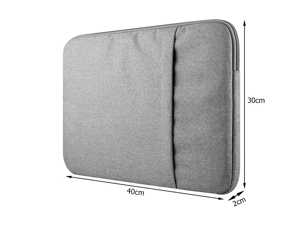 Чехол Сумка для Ноутбука 15,6", Светло-серый | Laptop Sleeve Pouch Bag Cover Case (2)