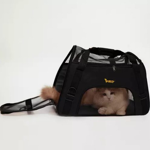 Сумка-Транспортер Переноска для Собак и Кошек, Чёрный | Cat Dog Carrier Bag (3)
