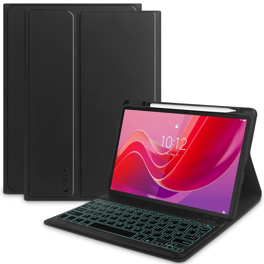 Lenovo Tab M11 11'' (TB-330FU) Tech-Protect SC Pen Case Cover with Bluetooth Keyboard, Black | Чехол Книжка...
