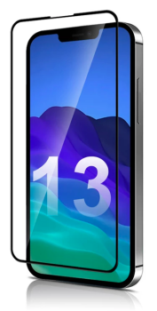 5D Защитное Стекло для Apple iPhone 14 Plus / 13 Pro Max 6.7'', Черное Закруглённое (Tempered Glass)